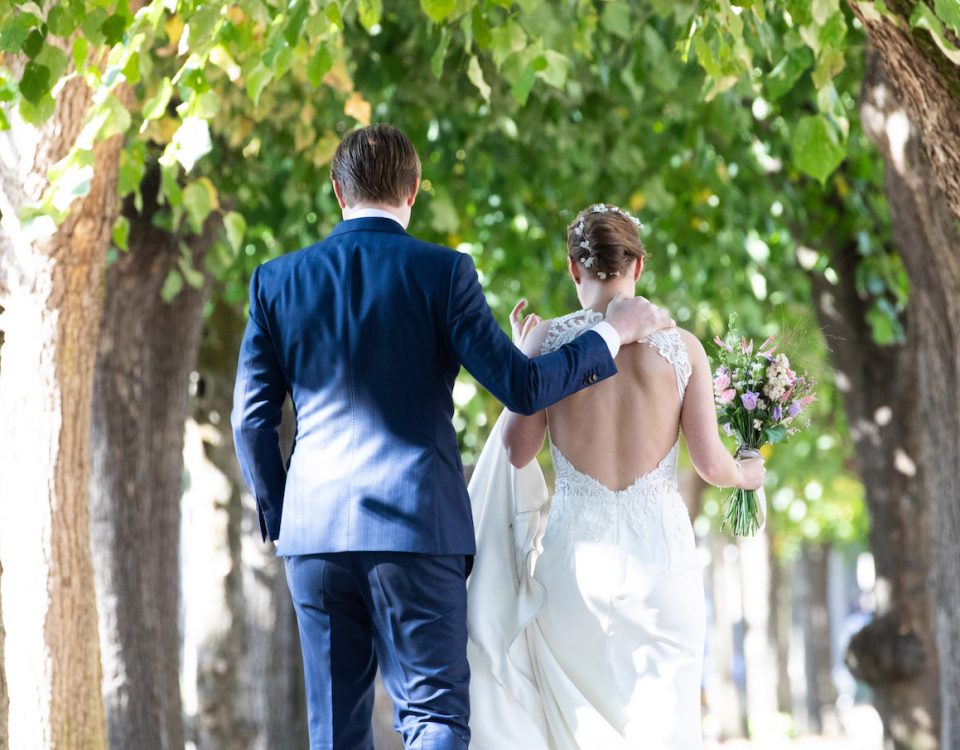 bruid en bruidegom - bruiloft Chiel en Loret - weddingplanner