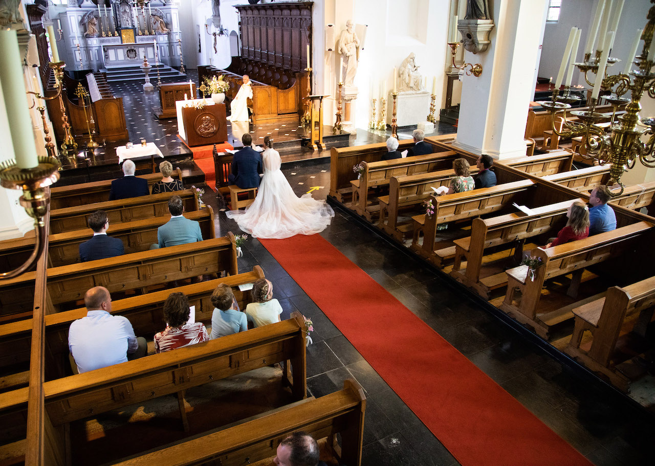 kerkelijk huwelijk - bruiloft Chiel en Loret - weddingplanner